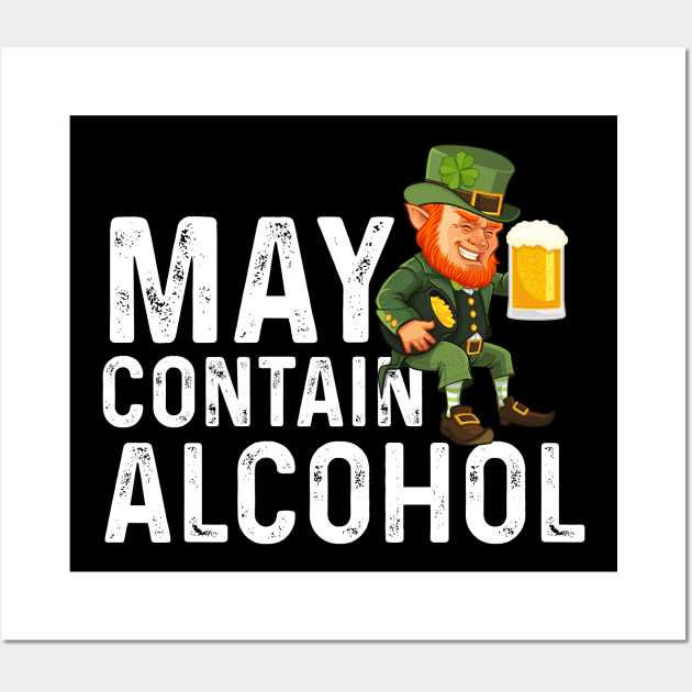 May Contain Alcohol Wall Art by JLE Designs